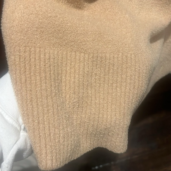 Barefoot Dreams Cozy Chic Lite Camel XS/S Open Front Sweater - Picture 8 of 8